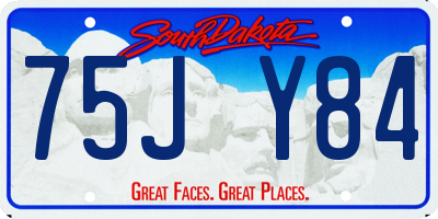 SD license plate 75JY84