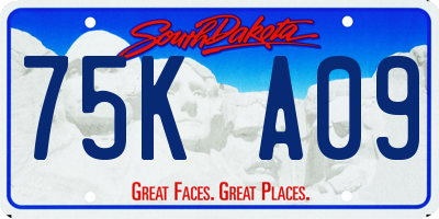 SD license plate 75KA09