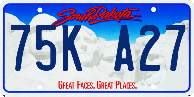 SD license plate 75KA27