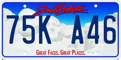 SD license plate 75KA46