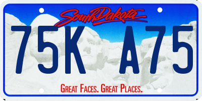 SD license plate 75KA75