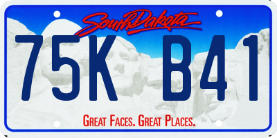 SD license plate 75KB41