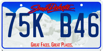 SD license plate 75KB46