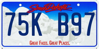 SD license plate 75KB97