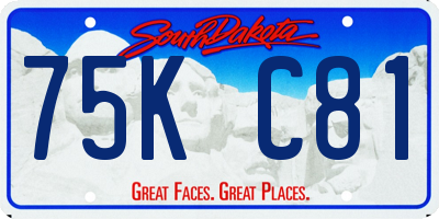 SD license plate 75KC81