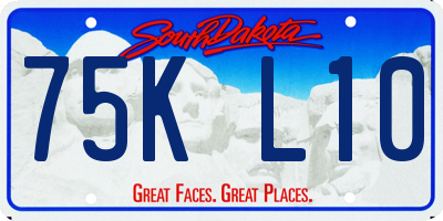 SD license plate 75KL10
