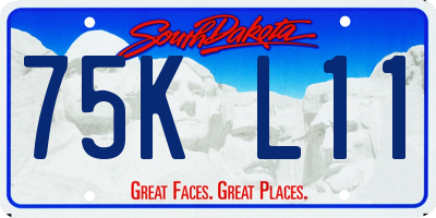 SD license plate 75KL11