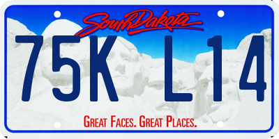 SD license plate 75KL14