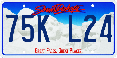 SD license plate 75KL24