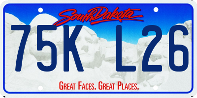 SD license plate 75KL26