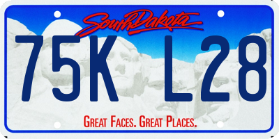 SD license plate 75KL28