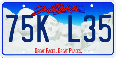 SD license plate 75KL35
