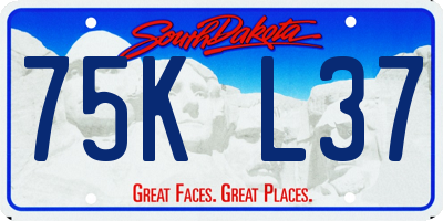 SD license plate 75KL37
