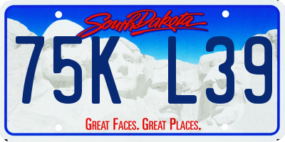 SD license plate 75KL39
