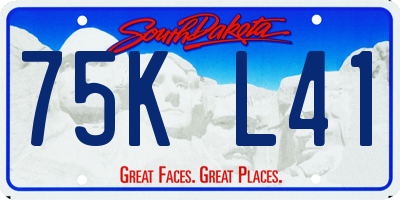 SD license plate 75KL41