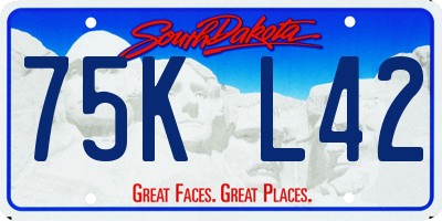 SD license plate 75KL42