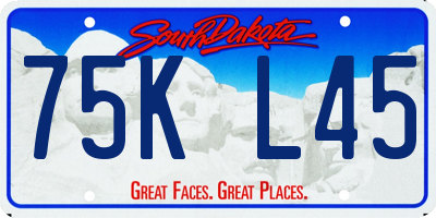 SD license plate 75KL45