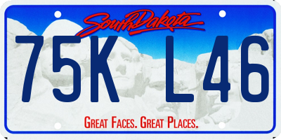 SD license plate 75KL46
