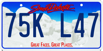 SD license plate 75KL47