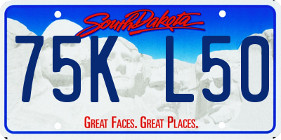 SD license plate 75KL50