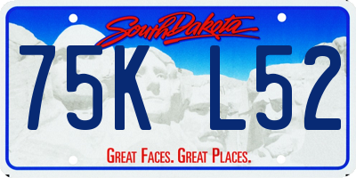 SD license plate 75KL52