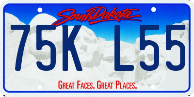 SD license plate 75KL55