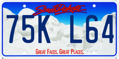SD license plate 75KL64