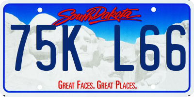 SD license plate 75KL66