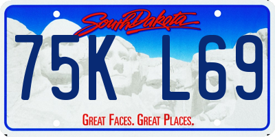 SD license plate 75KL69