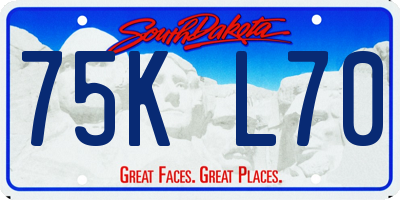 SD license plate 75KL70