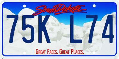 SD license plate 75KL74