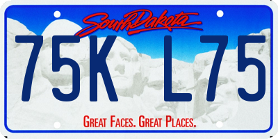 SD license plate 75KL75