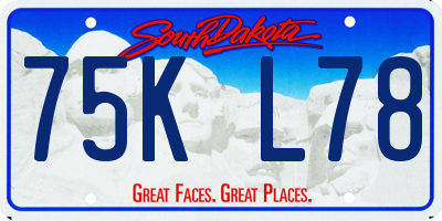 SD license plate 75KL78