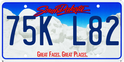 SD license plate 75KL82