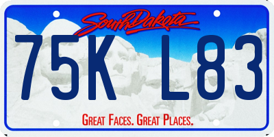 SD license plate 75KL83