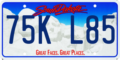 SD license plate 75KL85