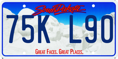 SD license plate 75KL90