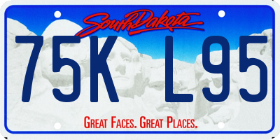 SD license plate 75KL95