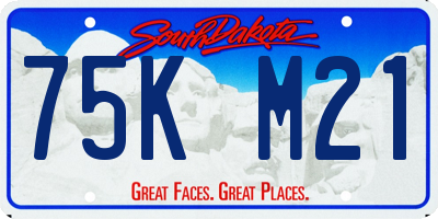 SD license plate 75KM21
