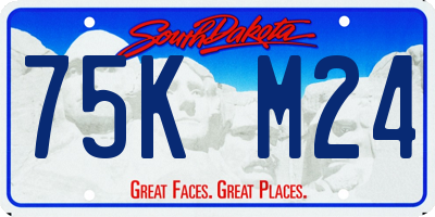SD license plate 75KM24
