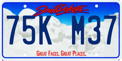 SD license plate 75KM37