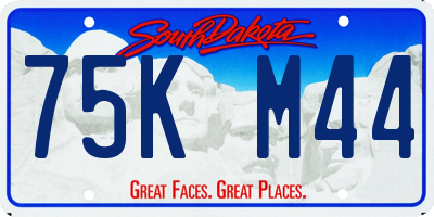 SD license plate 75KM44