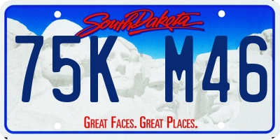 SD license plate 75KM46