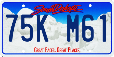 SD license plate 75KM61