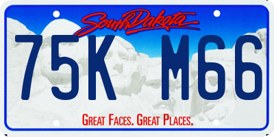 SD license plate 75KM66