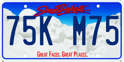 SD license plate 75KM75