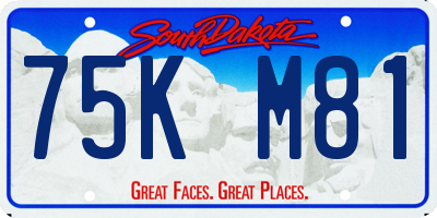 SD license plate 75KM81