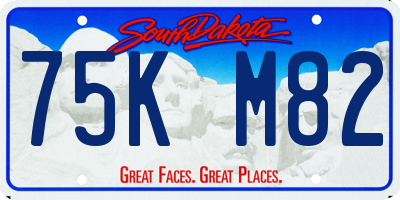 SD license plate 75KM82