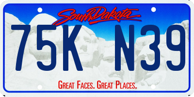 SD license plate 75KN39
