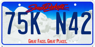 SD license plate 75KN42